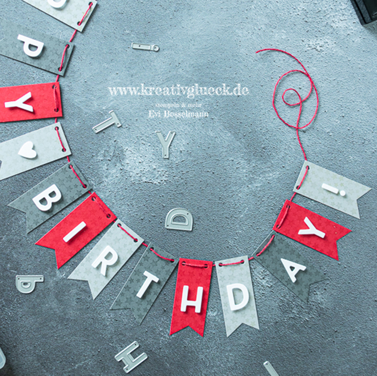 Mini-Wimpelkette "Happy Birthday!"